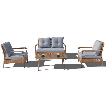 A set of four iron sets outdoor garde...