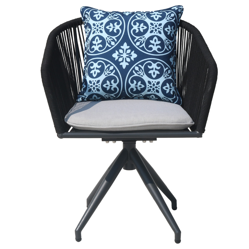 Chaise pivotante d'extérieur / jardin / osier / rotin / loisirs / mobilier de jardin extérieur